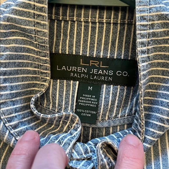 Vintage Ralph Lauren striped military style blouse - Picture 4 of 7